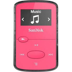 SanDisk Clip Jam SDMX26-008G-G46P 8 GB Flash MP3 Player - Pink