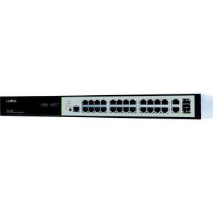 Luxul 26-Port Gigabit Managed Switch - 24-PoE+ Ports and 2 RJ45 Uplink Ports