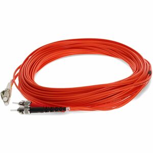 AddOn 15m LC (Male) to ST (Male) Orange OM1 Duplex Fiber OFNR (Riser-Rated) Patch Cable