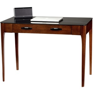 Leick Obsidian Writing/Computer Desk - Chestnut Finish