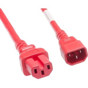 Unirise 2ft Red Power Cord C14-C15