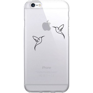 OTM Iconic Prints Clear Phone Case, Hummingbirds