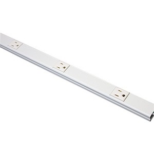 Wiremold Plugmold Hard-Wired Multi-Outlet Strip, Ivory