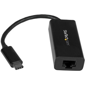 StarTech.com USB C to Gigabit Ethernet Adapter - Thunderbolt 3 - 10/100/1000Mbps - Black