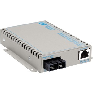 OmniConverter SE 10/100/1000 PoE+ Fast Ethernet Fiber Media Converter Switch RJ45 SC Multimode 5km