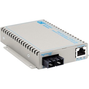 OmniConverter SE 10/100/1000 PoE+ Gigabit Ethernet Fiber Media Converter Switch RJ45 SC Multimode 550m