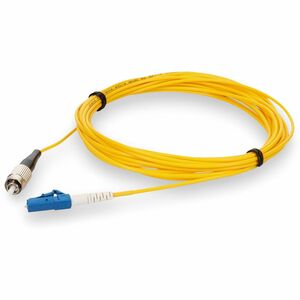 AddOn 5m FC (Male) to LC (Male) Yellow OS2 Simplex Fiber OFNR (Riser-Rated) Patch Cable