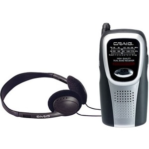 Craig AM/FM Pocket Radio With Speaker and Headphones