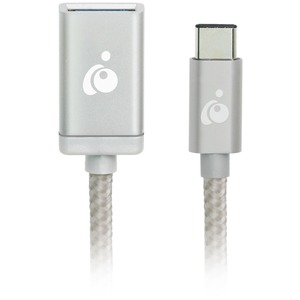 IOGEAR Charge & Sync USB-C to USB Type-A Adapter - Silver