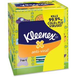Kleenex Antiviral Facial Tissue, 68Shts, 27BX/CT, WE
