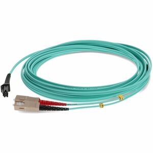 AddOn 7m MT-RJ (Male) to SC (Male) Aqua OM3 Duplex Fiber OFNR (Riser-Rated) Patch Cable