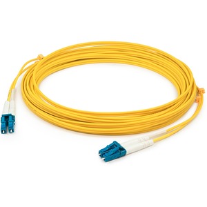 AddOn 0.5m LC (Male) to LC (Male) Yellow OS2 Simplex Fiber OFNR (Riser-Rated) Patch Cable