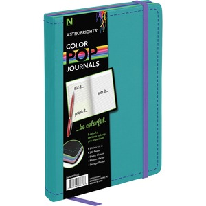 Astrobright Journals, 5-1/8x8-1/4 , 20/PD, Teal