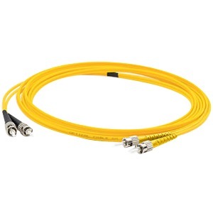 AddOn 1m ST (Male) to FC (Male) Yellow OS2 Duplex Fiber OFNR (Riser-Rated) Patch Cable