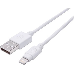 Manhattan iLynk Lightning Cable - MFi Certified - 1.5 ft - White