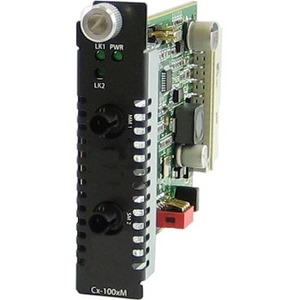 Perle CM-100MM-S1ST20D - Fast Eth. Fiber to Fiber Converter Module, Managed