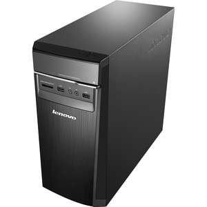 Lenovo H50-50 90B700E4US Desktop Computer - Intel Core i7 i7-4790 3.60 GHz - 8 GB RAM DDR3 SDRAM - 1 TB HDD - 120 GB SSD - Tower - Black, Gray