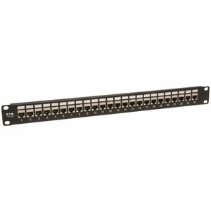 Tripp Lite by Eaton N254-024-SH 24 Port(s) Network Patch Panel - Black - TAA Compliant