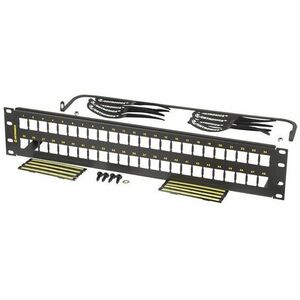 Ortronics Clarity 48-Port, 2RU High Density Jack, Unloaded Flat Panel