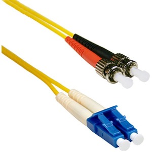 ENET 2M ST/LC Duplex Single-mode 9/125 OS1 or Better Yellow Fiber Patch Cable 2 meter ST-LC Individually Tested