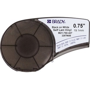 Brady Label Cartridge for BMP21 Series Printers, White/Translucent