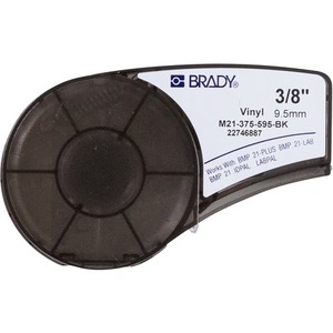 Brady Label Cartridge for BMP21 Series, ID PAL, LabPal Printers, Black