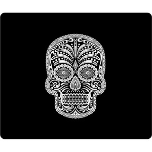 OTM Hipster Prints Black Mouse Pad, Mr. Sugarbones