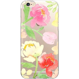 OTM Artist Prints Clear Phone Case, Peonies Gone Bright