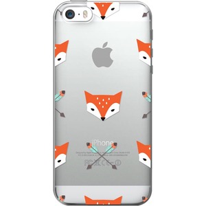 OTM Hipster Prints Clear Phone Case, Mr. Fox