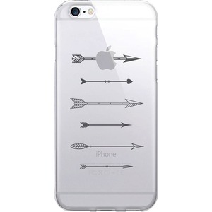 OTM Hipster Prints Clear Phone Case, Shooting Grey Arrows