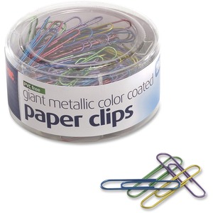 Officemate 97226 Giant Paper Clips, Metallic Color Coated, 200 Tub