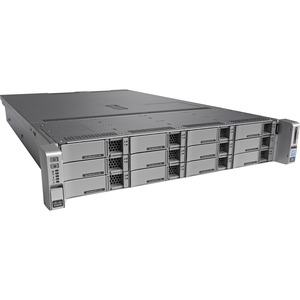 Cisco C240 M4 2U Rack Server - 2 x Intel Xeon E5-2630 v3 2.40 GHz - 128 GB RAM - Serial ATA Controller