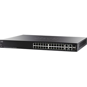 Cisco SF300-24PP 24-Port 10/100 PoE+ Managed Switch w/Gig Uplinks