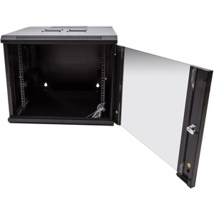 Rack Solutions 9U Swing Out Wall Mount Cabinet 600mmW x 600mmD with Glass Door