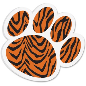 Magnetic Eraser Tiger paw, Black/Orange
