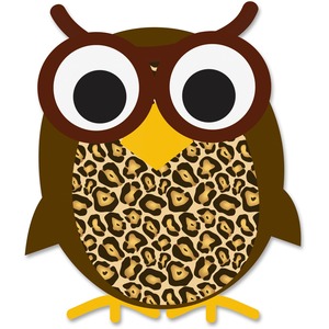 Owl Magnetic Eraser, Brown/White