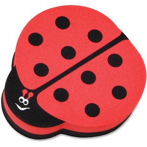 Ladybug Magnetic Eraser, Red/Black