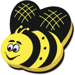 Bee Magnetic Eraser, Yellow/Black