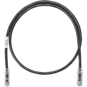 Panduit Netkey Copper Patch Cord, Category 6, 10 ft., Black UTP Cable