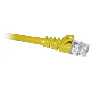 ENET Cat5e Yellow 4 Foot Patch Cable with Snagless Molded Boot (UTP) High-Quality Network Patch Cable RJ45 to RJ45 - 4Ft