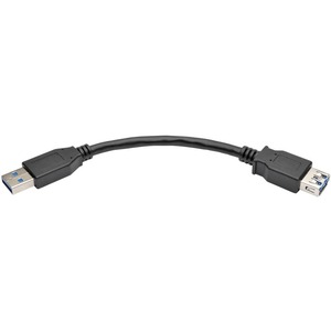 Tripp Lite 6 Inch USB 3.0 SuperSpeed Extension Cable A Male to A Female Black