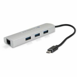 Comprehensive USB 3.1 Type-C 3 Port USB 3.0 Hub with Gigabit Ethernet Port