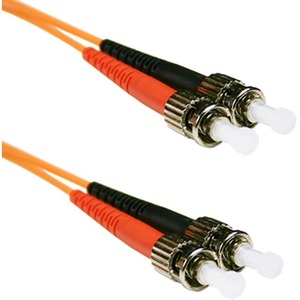 ENET 3M ST/ST Duplex Multimode 50/125 OM2 or Better Orange Fiber Patch Cable 3 meter SC-ST Individually Tested