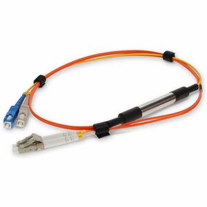 AddOn 10m Cisco CAB-MCP-LC-10M Compatible LC (Male) to SC (Male) Orange OM1 & OS1 Duplex Fiber Mode Conditioning Cable