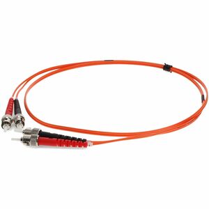 AddOn 1m ST (Male) to ST (Male) Orange OM2 Duplex Fiber OFNR (Riser-Rated) Patch Cable