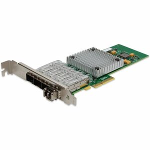 ADDON INTEL I350F4 COMPARABLE 1GBS QUAD OPEN SFP PORT PCIE X4 NETWORK INTERFACE