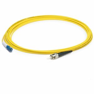 AddOn 15m LC (Male) to ST (Male) Yellow OS2 Simplex Fiber OFNR (Riser-Rated) Patch Cable