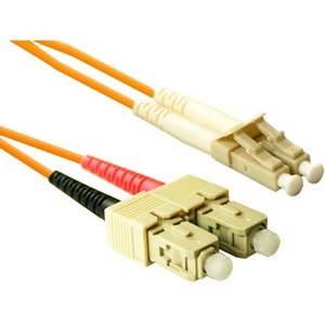 ENET 8M SC/LC Duplex Multimode 50/125 OM2 or Better Orange Fiber Patch Cable 8 meter SC-LC Individually Tested