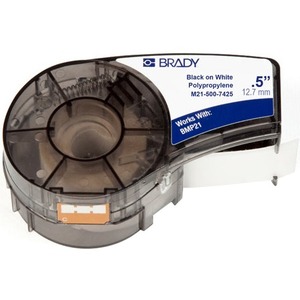 Brady People ID Label Cartridge for BMP21 Series, ID PAL, LabPal Printers, White