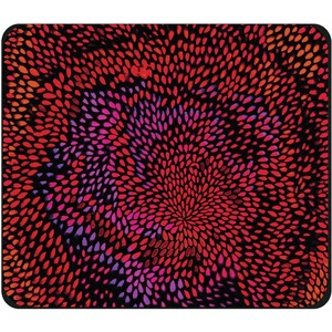 OTM Prints Black Mouse Pad, Petals Warm